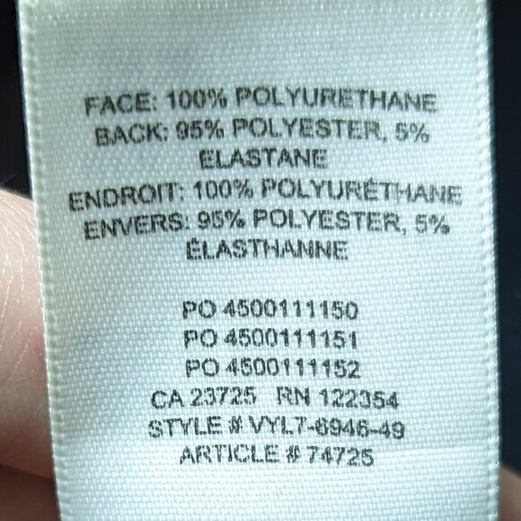 Aritzia Wilfred Free Wet Look Black Daria Pants - Picture 4 of 10